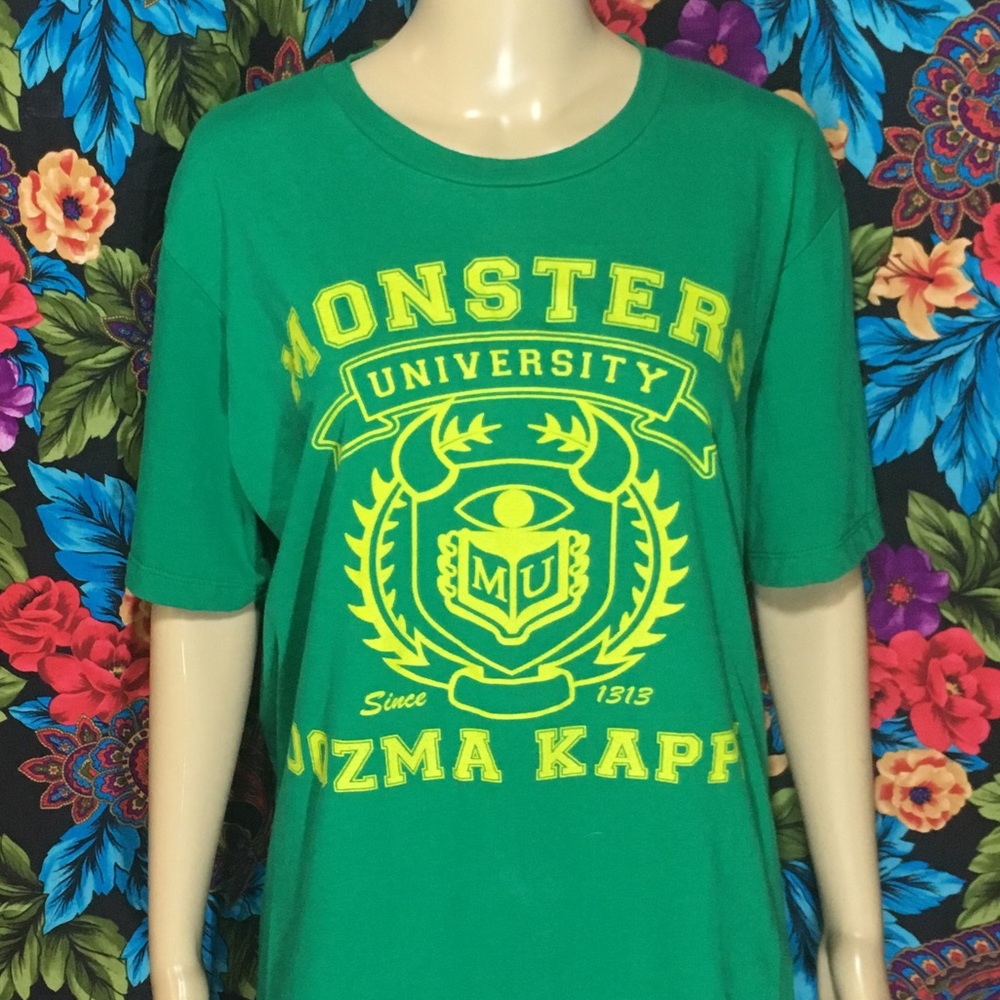 MEN’S MONSTERS UNIVERSITY SHIRT SIZE LARGE GREEN